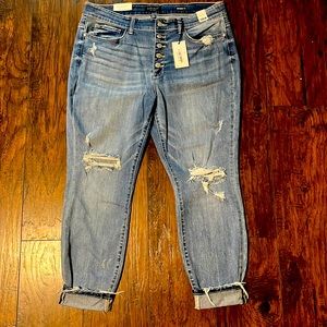 Judy Blue Distressed Boyfriend Jeans 18W NWT